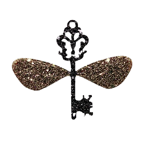 Enchanted Key – Handmade Resin Ornament