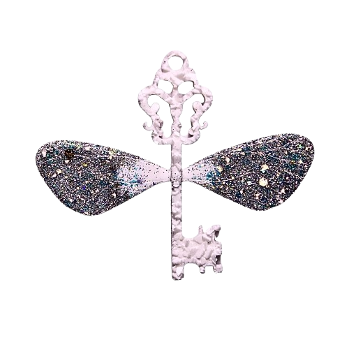 Winged Key – Handmade Resin Ornament