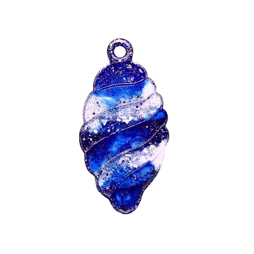 Blue Ornament Drop – Galaxy Resin Decoration