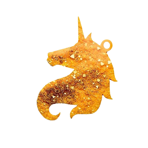 Golden Dragon Crest – Handmade Resin Ornament