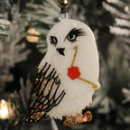 Hedwig the Owl – Handmade Resin Ornament