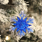 Blue Ice Set – Handmade Resin Christmas Ornament Collection
