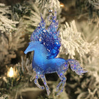 Blue Ice Set – Handmade Resin Christmas Ornament Collection