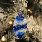 Blue Ice Set – Handmade Resin Christmas Ornament Collection