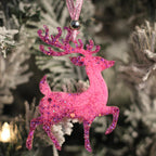 Pink Winter Set – Handmade Resin Christmas Ornament Collection