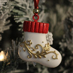 Cozy Winter Set – Handmade Resin Christmas Ornament Set