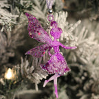 Purple Angel Set – Handmade Resin Christmas Ornament Collection