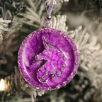 Purple Angel Set – Handmade Resin Christmas Ornament Collection