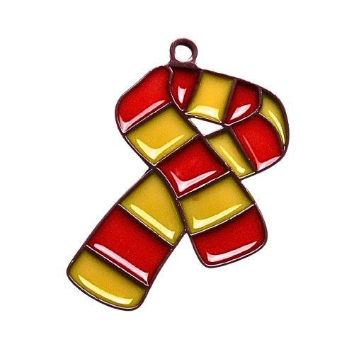 Gryffindor House Scarf – Handmade Resin Ornament