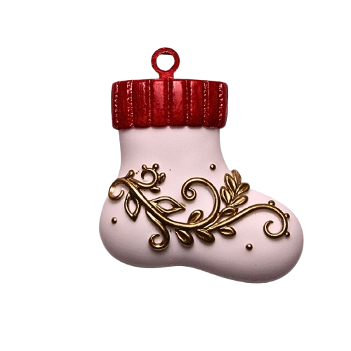 Cozy Sock – Handmade Resin Ornament