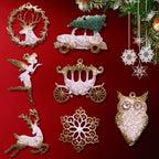 Golden Fairytale Set – Handmade Resin Ornament Collection