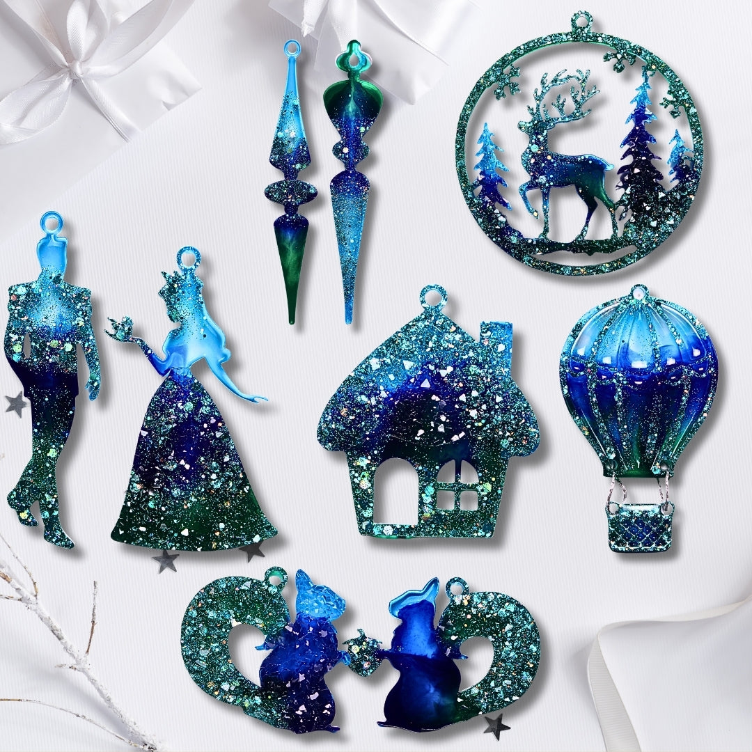 Frozen Dream Set – Handmade Resin Ornament Collection
